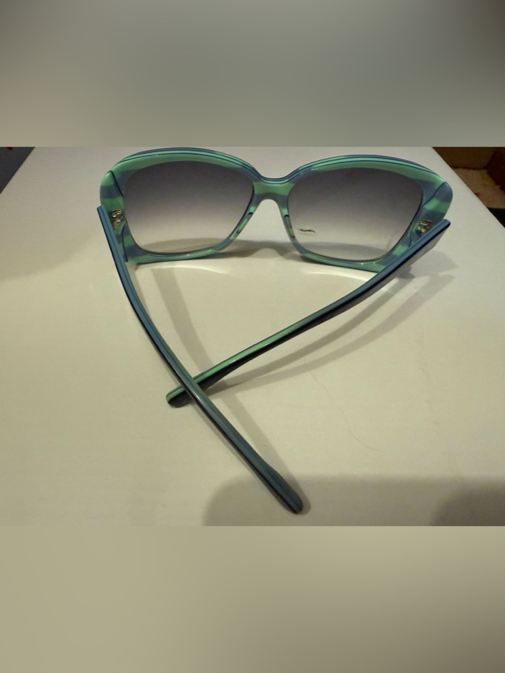 Marc by Marc Jacobs Sunglasses Green Gradient Oversized Chic Frames - Picture 4 of 9